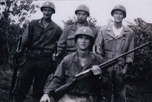 1944~Jack and F Troopers after Hunting at Ft. Landis