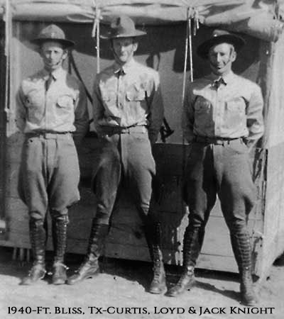 1940-Ft. Bliss, Tx-Curtis, Loyd and Jack